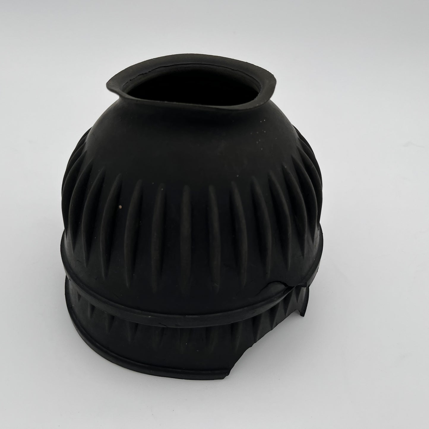 Black Rubber Slip On Overreach Boots