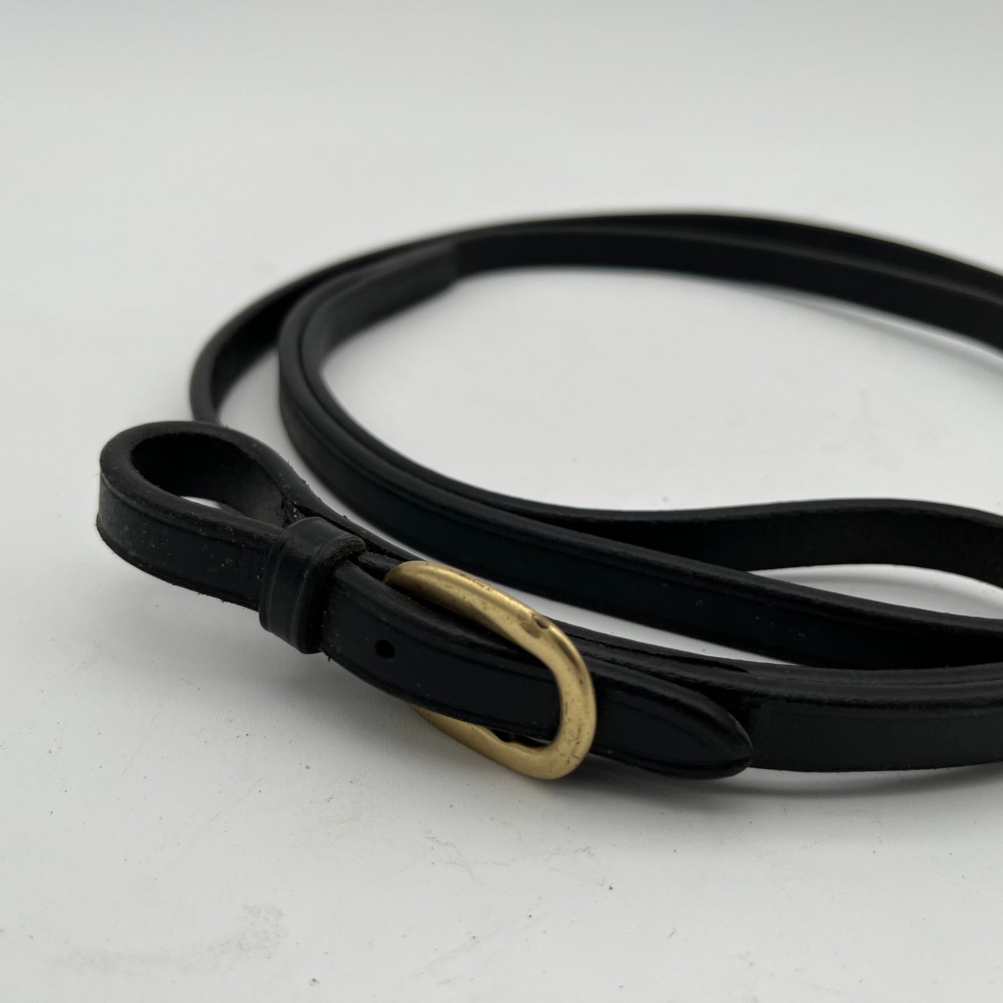 Shires Black Leather Showing Leadrein