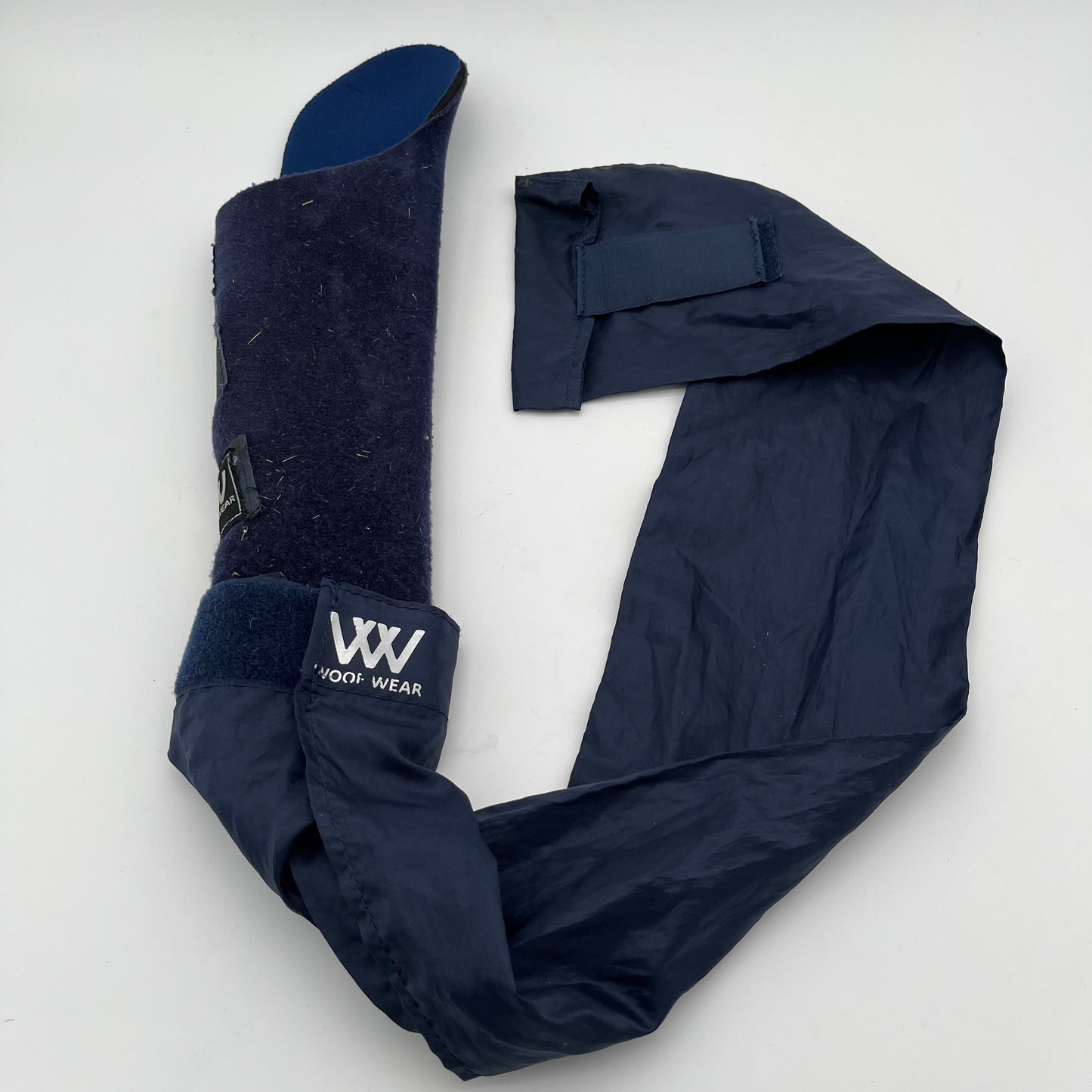 WoofWear Blue Tail Guard with Tail Bag attached