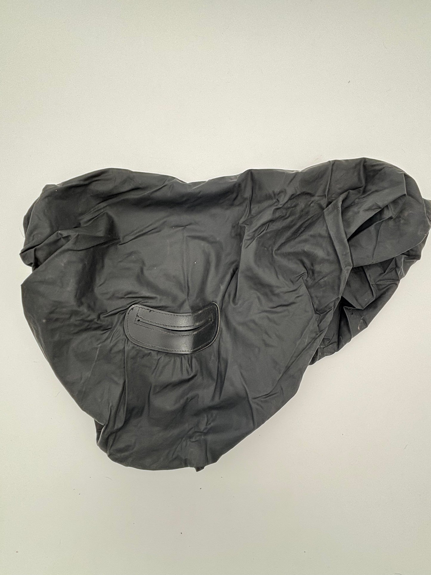 Black Saddle Cover with Stirrup Leather Slits