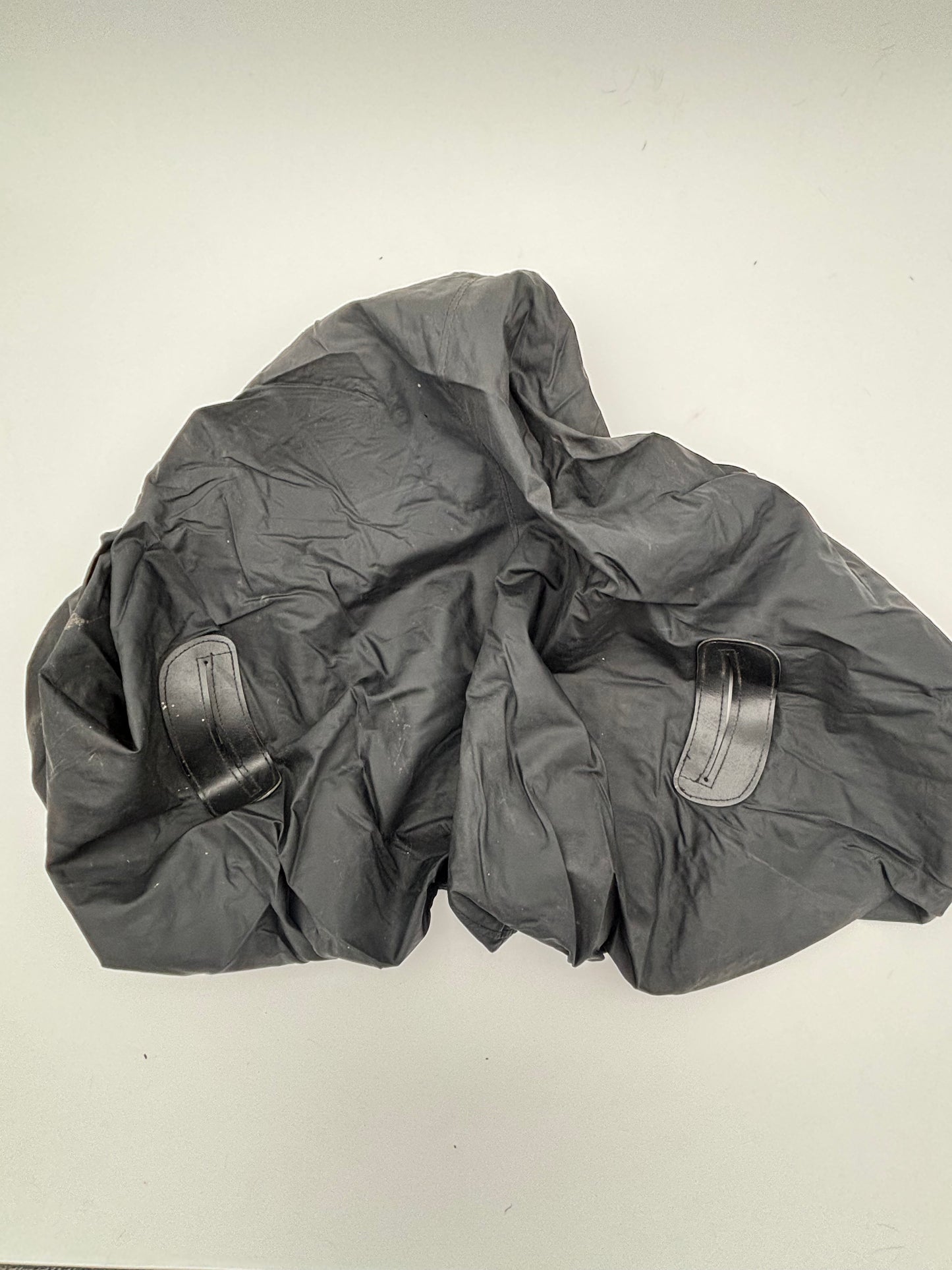 Black Saddle Cover with Stirrup Leather Slits