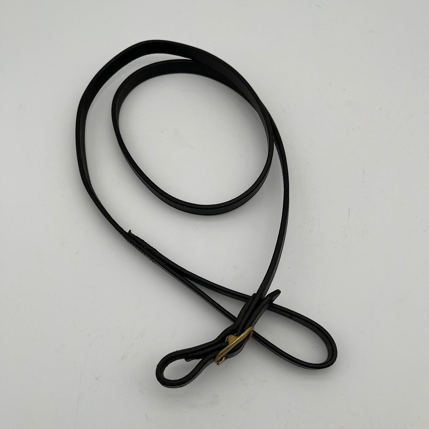 Shires Brown Leather Showing Leadrein