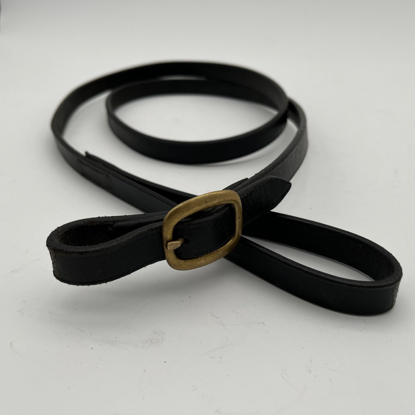 Shires Brown Leather Showing Leadrein