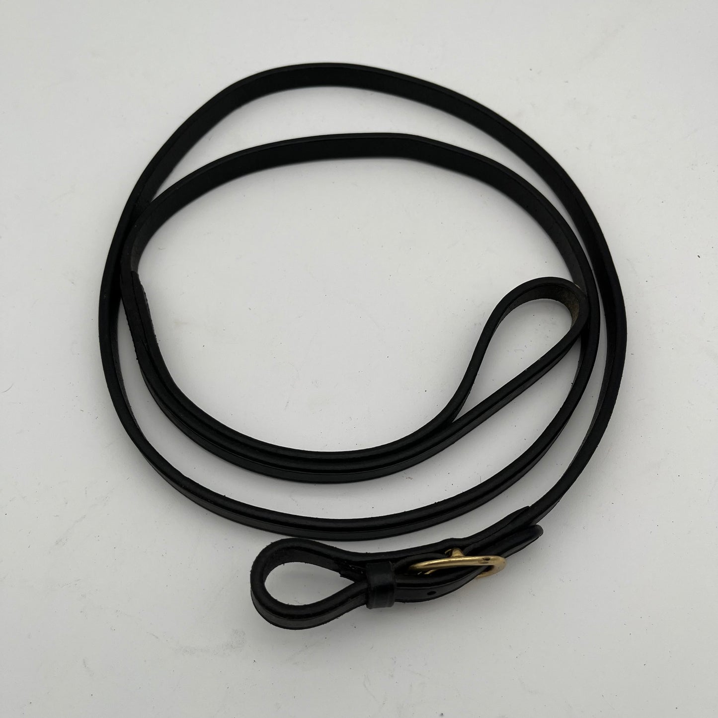 Shires Black Leather Showing Leadrein