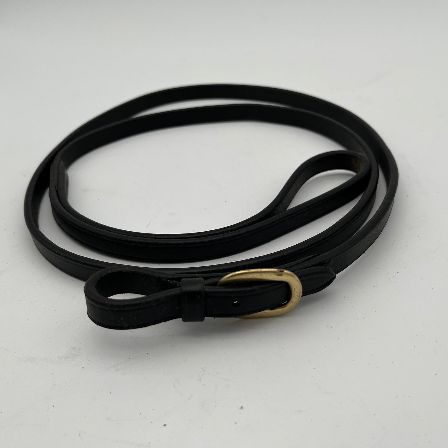 Shires Black Leather Showing Leadrein