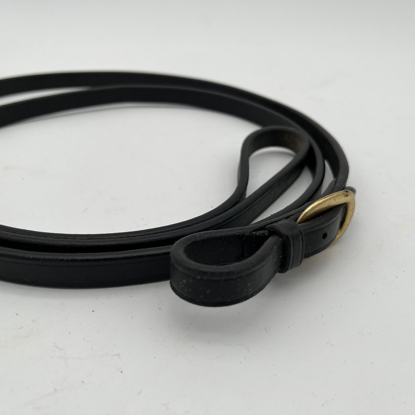 Shires Black Leather Showing Leadrein