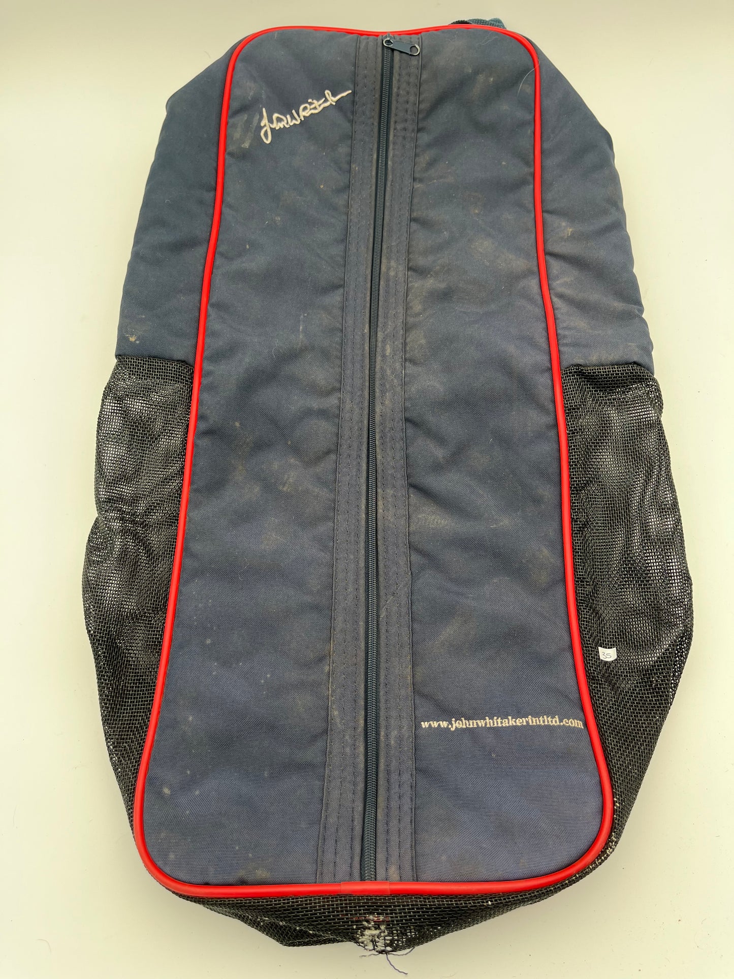 John Whitaker Navy & Blue Bridle Bag