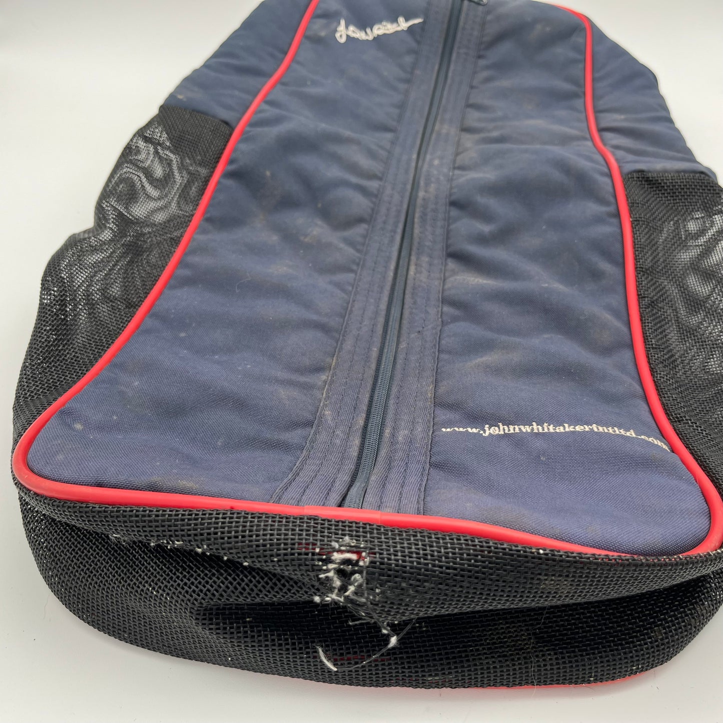 John Whitaker Navy & Blue Bridle Bag