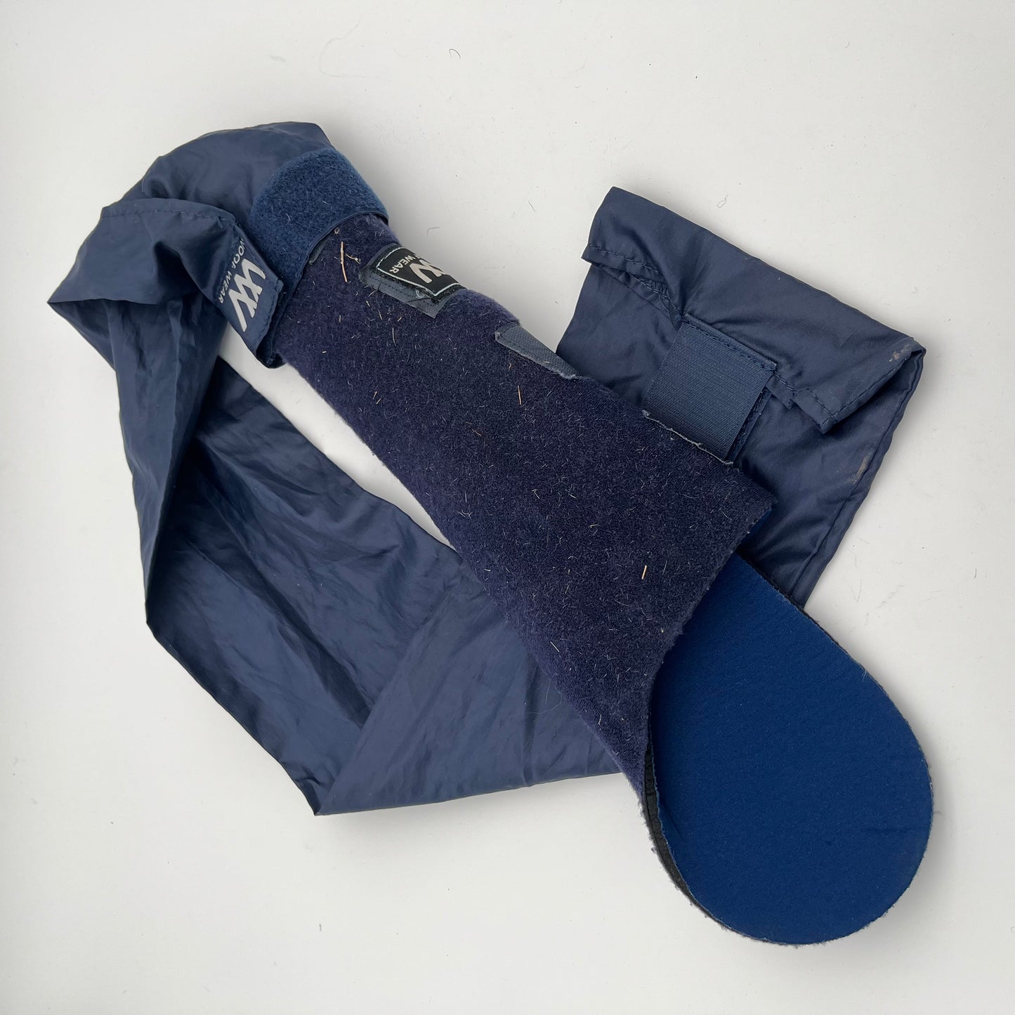 WoofWear Blue Tail Guard with Tail Bag attached