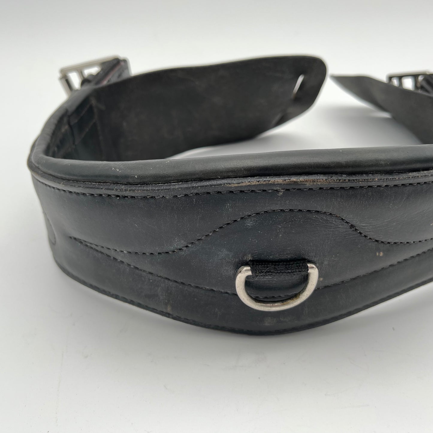 Anatomical Black Leather Dressage Girth