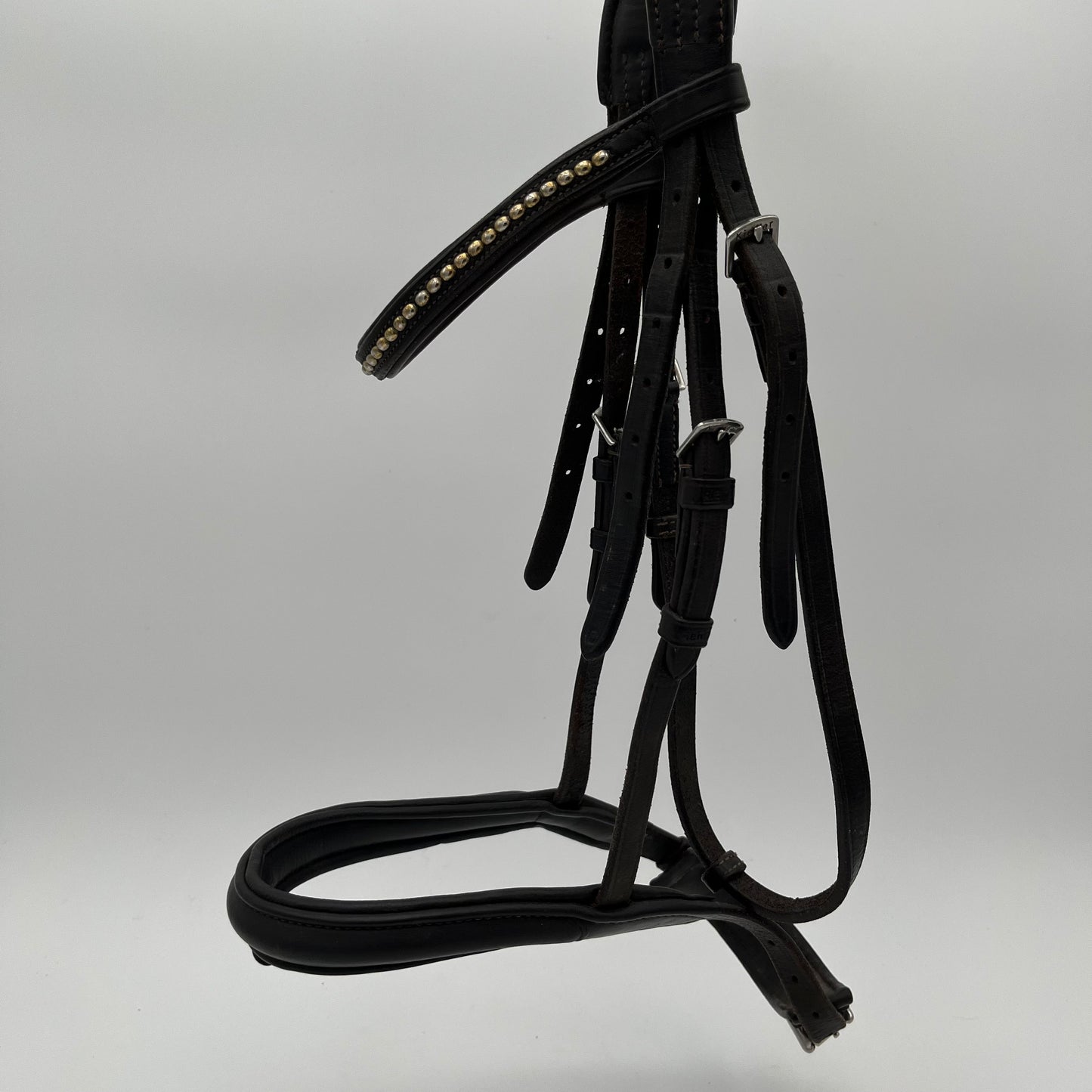 Kieffer Brown Full Bridle with Gold Browband