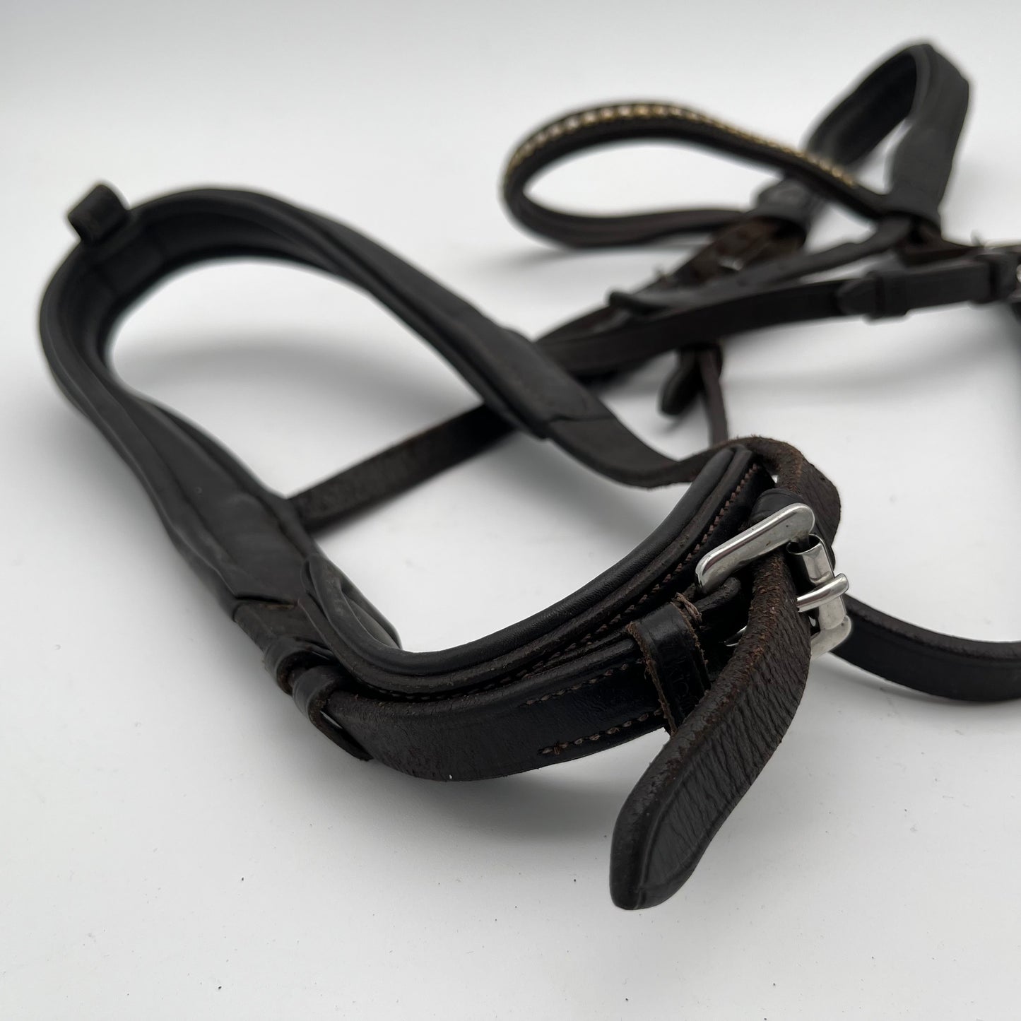 Kieffer Brown Full Bridle with Gold Browband